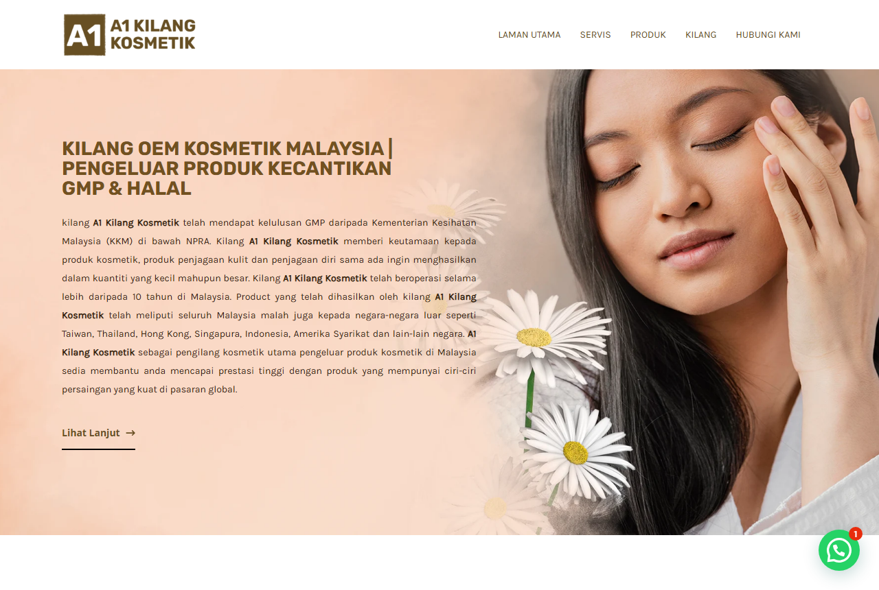 A1 Kilang Kosmetik official website