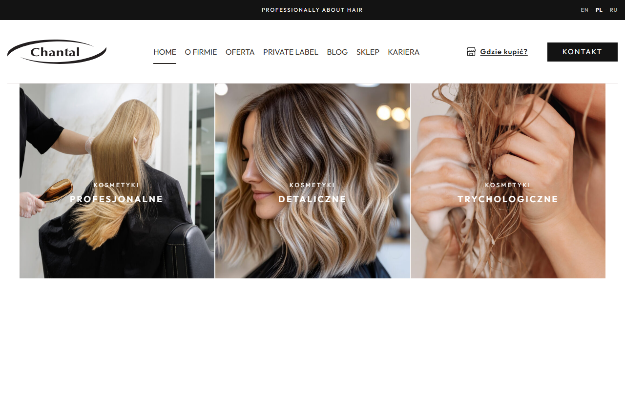 Chantal cosmetics website