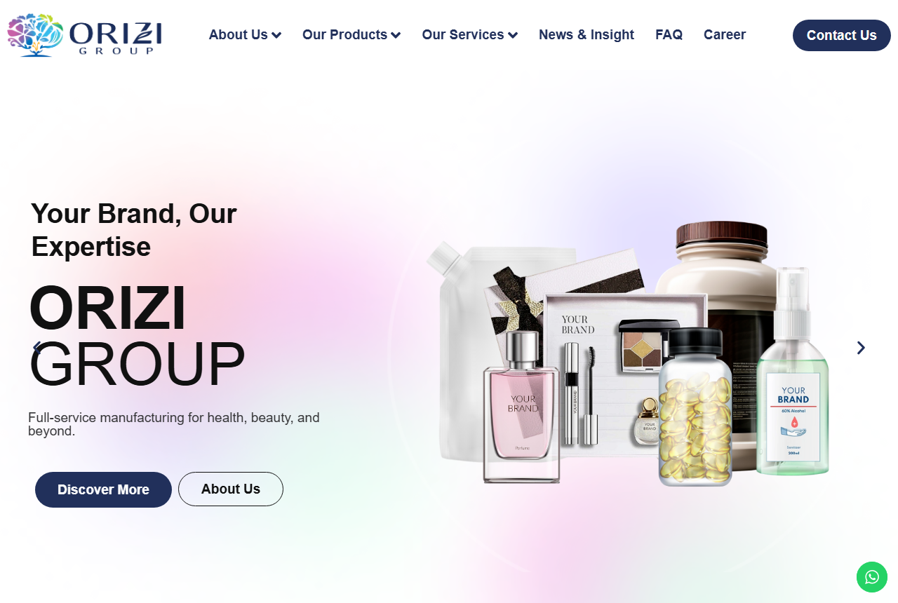 Dr Orizi (M) Sdn. Bhd. | ORIZI Group official website screenshot