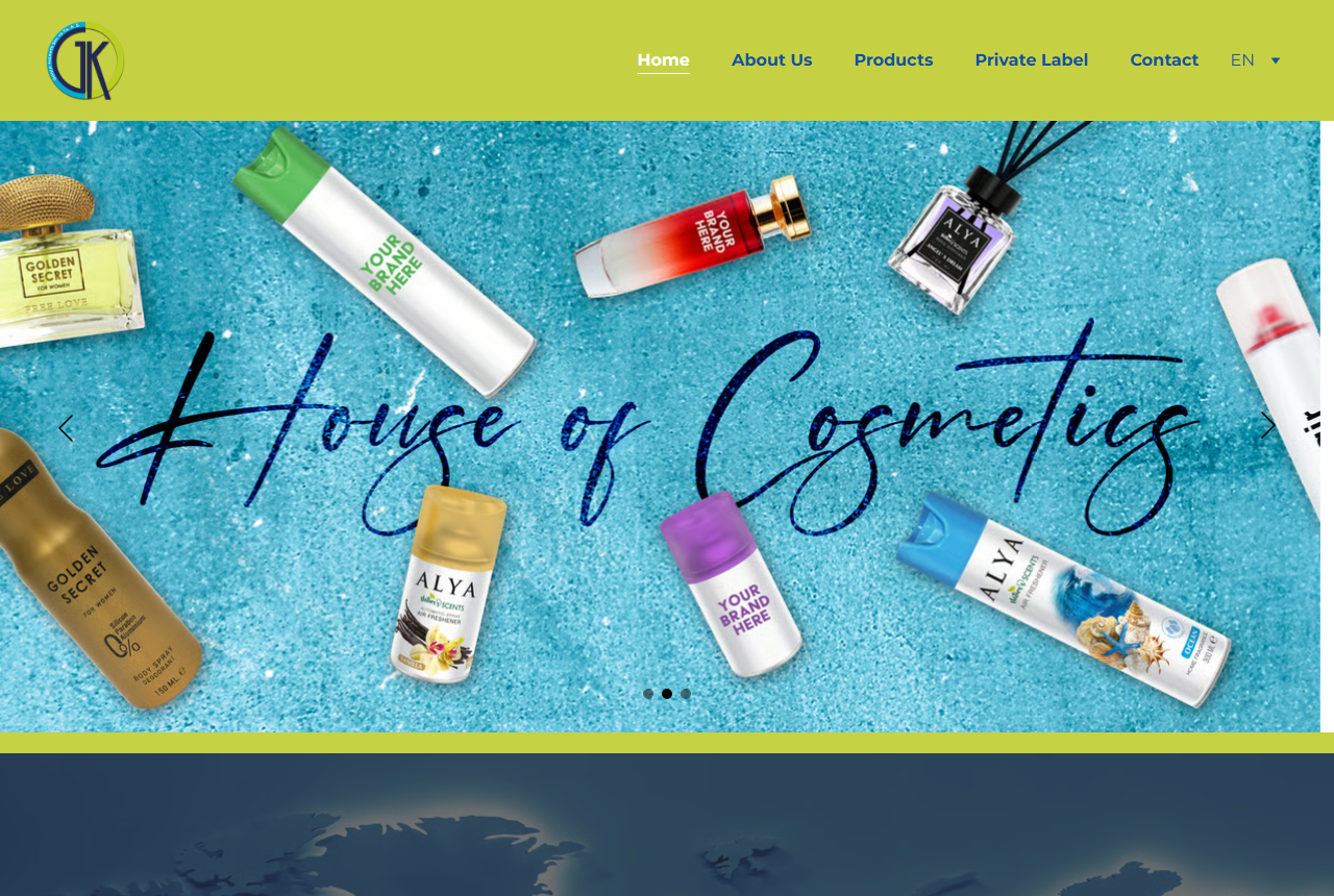 Gelisim Kozmetik aerosol and perfume manufacturer website