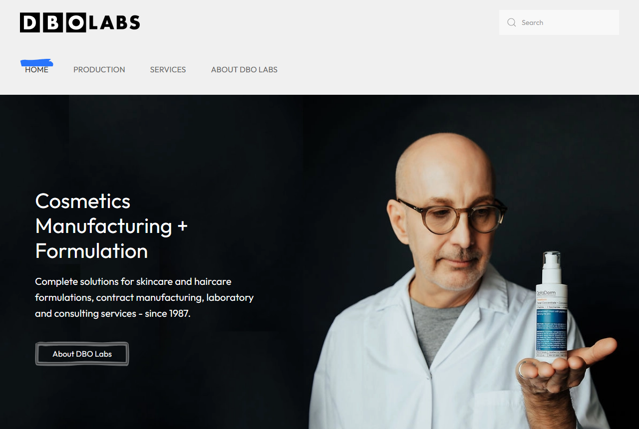 DBO Labs website