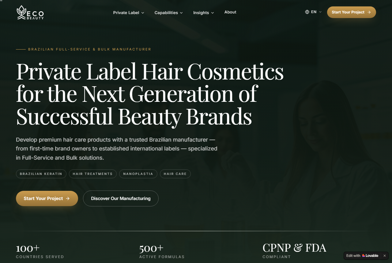 Eco Beauty website