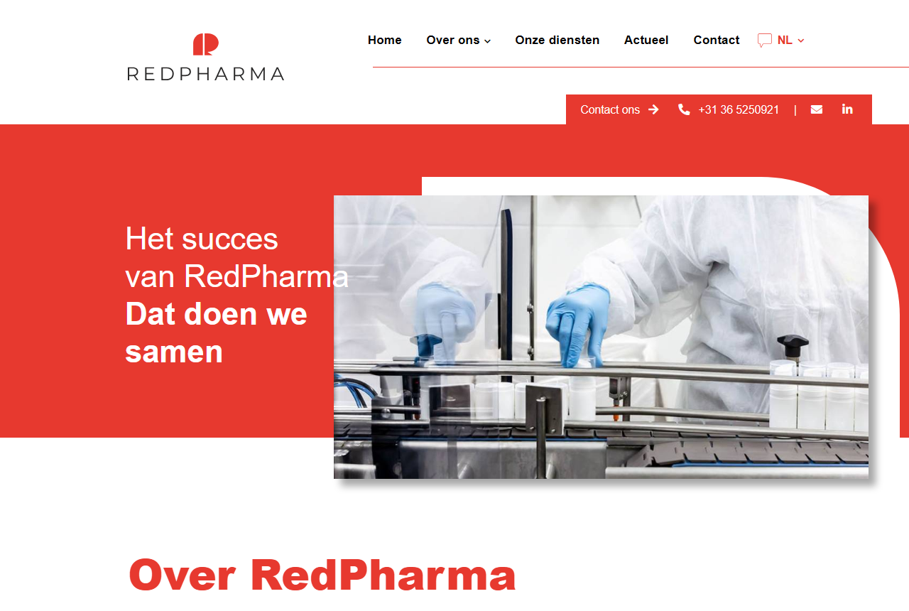 RedPharma Productie contract manufacturer, Almere, Netherlands