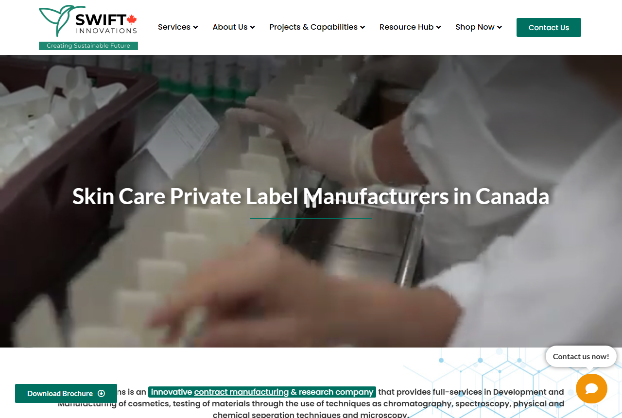 Swift Innovations website