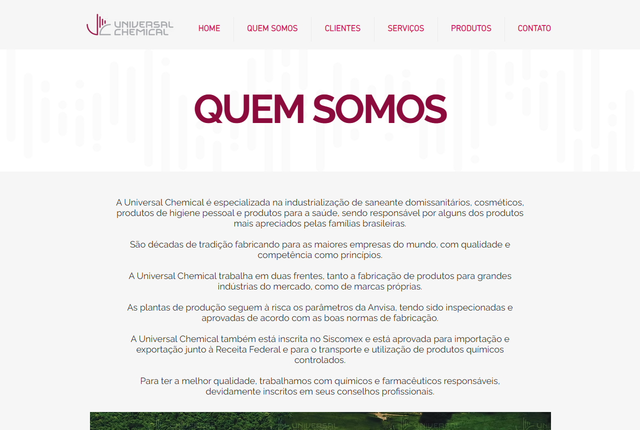 Universal Chemical website