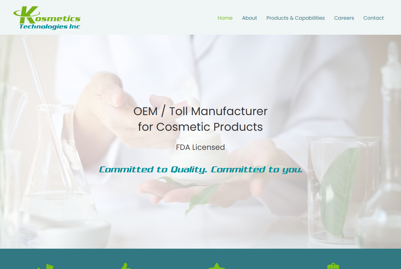 Kosmetics Technologies website