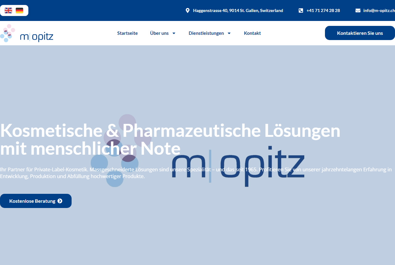 M. Opitz and Co AG St Gallen contract manufacturer