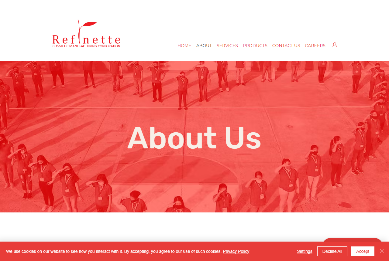 Refinette Cosmetic Manufacturing Corporation website