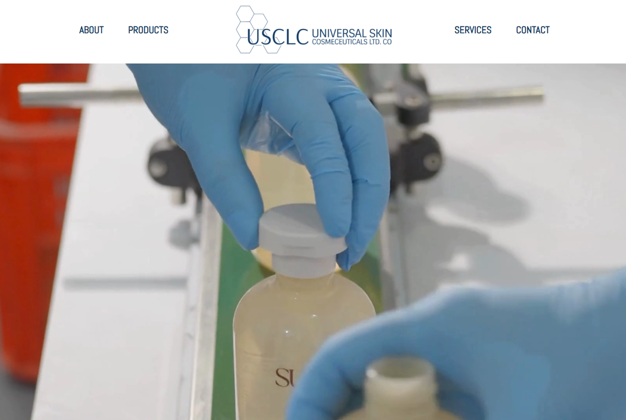 Universal Skin Cosmeceuticals website