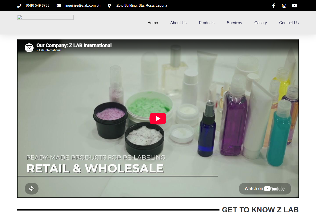 Z Lab International website