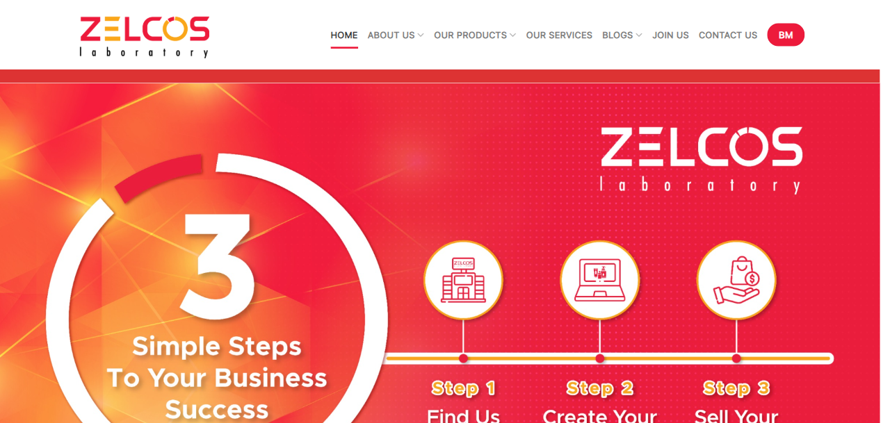 Zelcos Laboratory Sdn. Bhd. official website